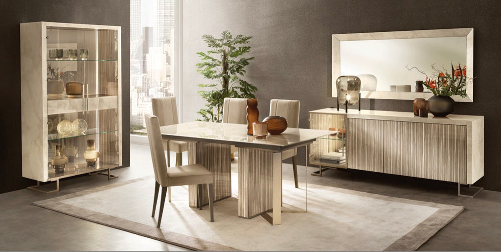 Casa Milano – Luce Extendable Dining Table (High-Gloss Italian Design)