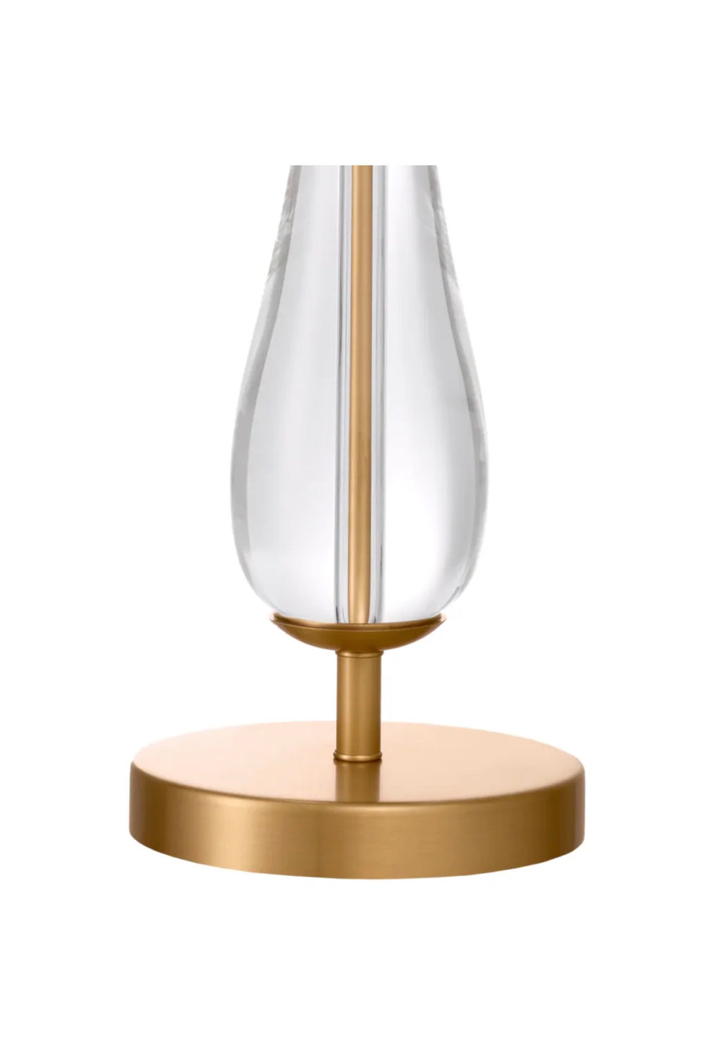 Casa Milano White Bouclé Glass Table Lamp – Modern European Luxury