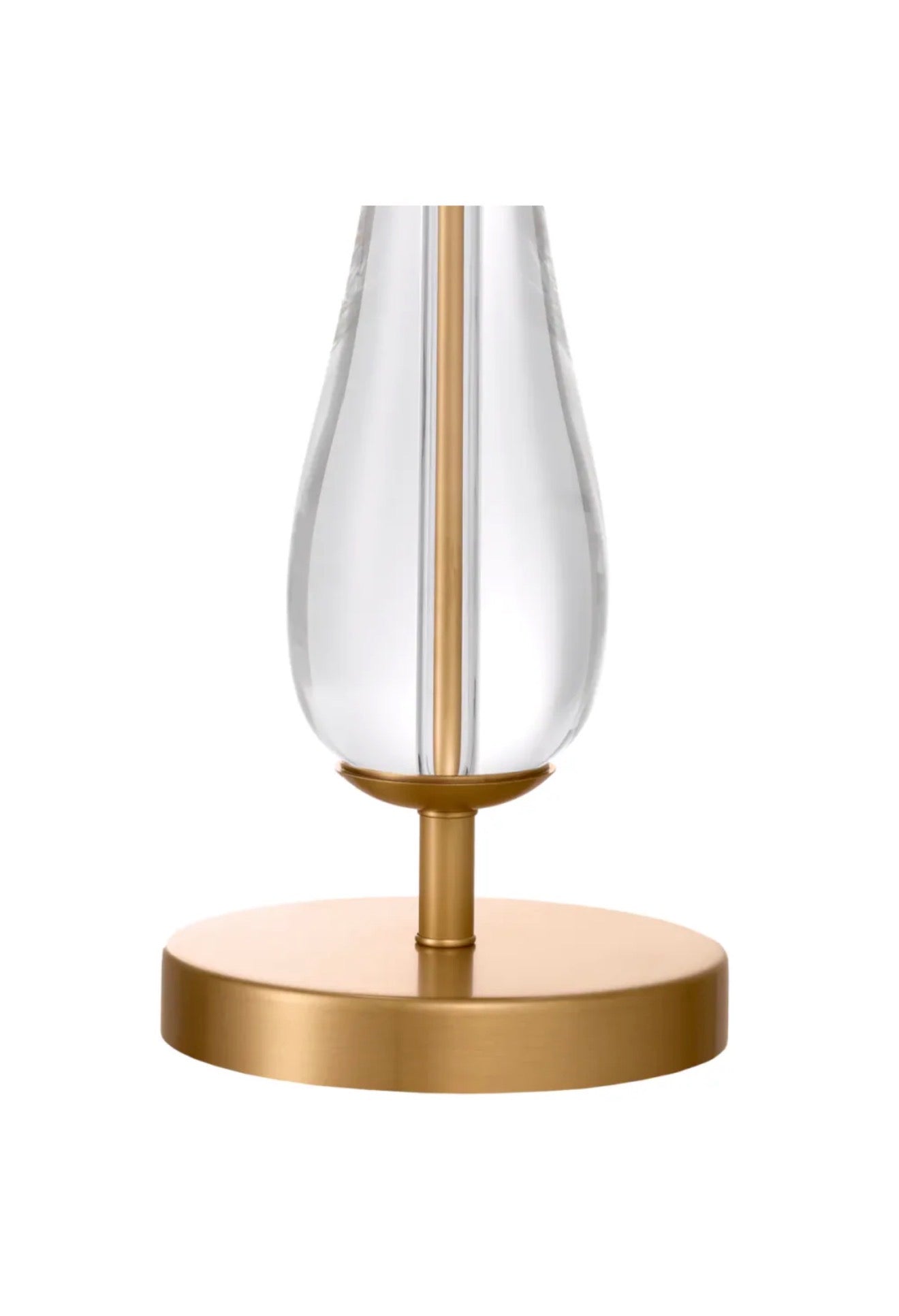 Casa Milano White Bouclé Glass Table Lamp – Modern European Luxury