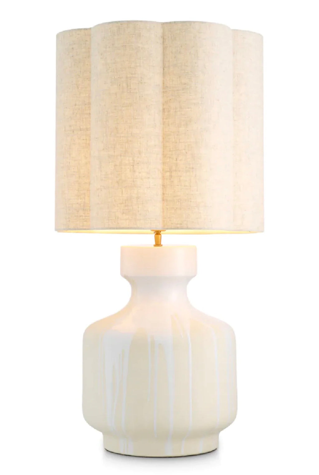 Casa Milano Lorena Drip-Effect Ceramic Table Lamp – Modern Luxury Accent Lighting