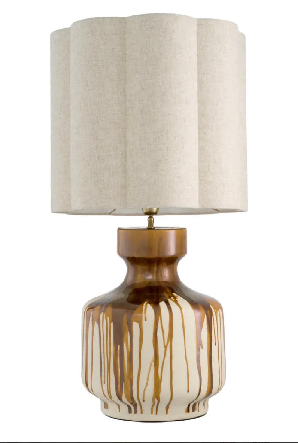 Casa Milano Lorena Drip-Effect Ceramic Table Lamp – Modern Luxury Accent Lighting