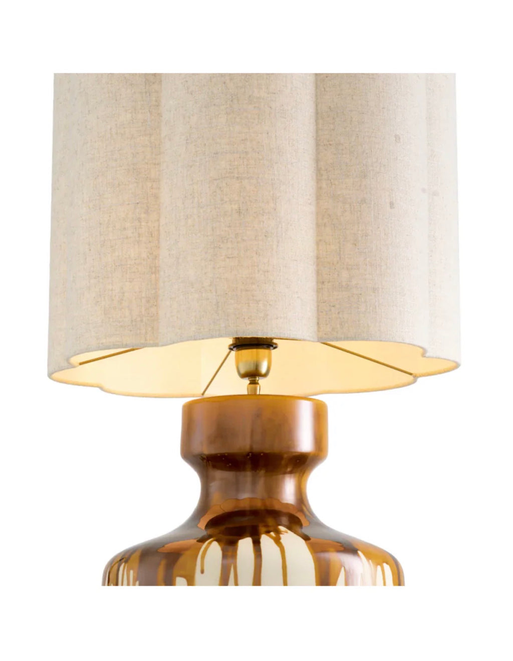 Casa Milano Lorena Drip-Effect Ceramic Table Lamp – Modern Luxury Accent Lighting