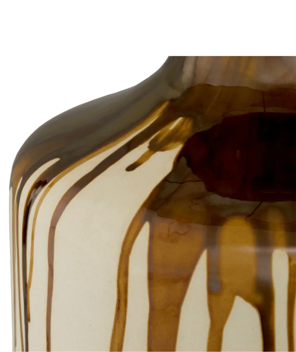 Casa Milano Lorena Drip-Effect Ceramic Table Lamp – Modern Luxury Accent Lighting