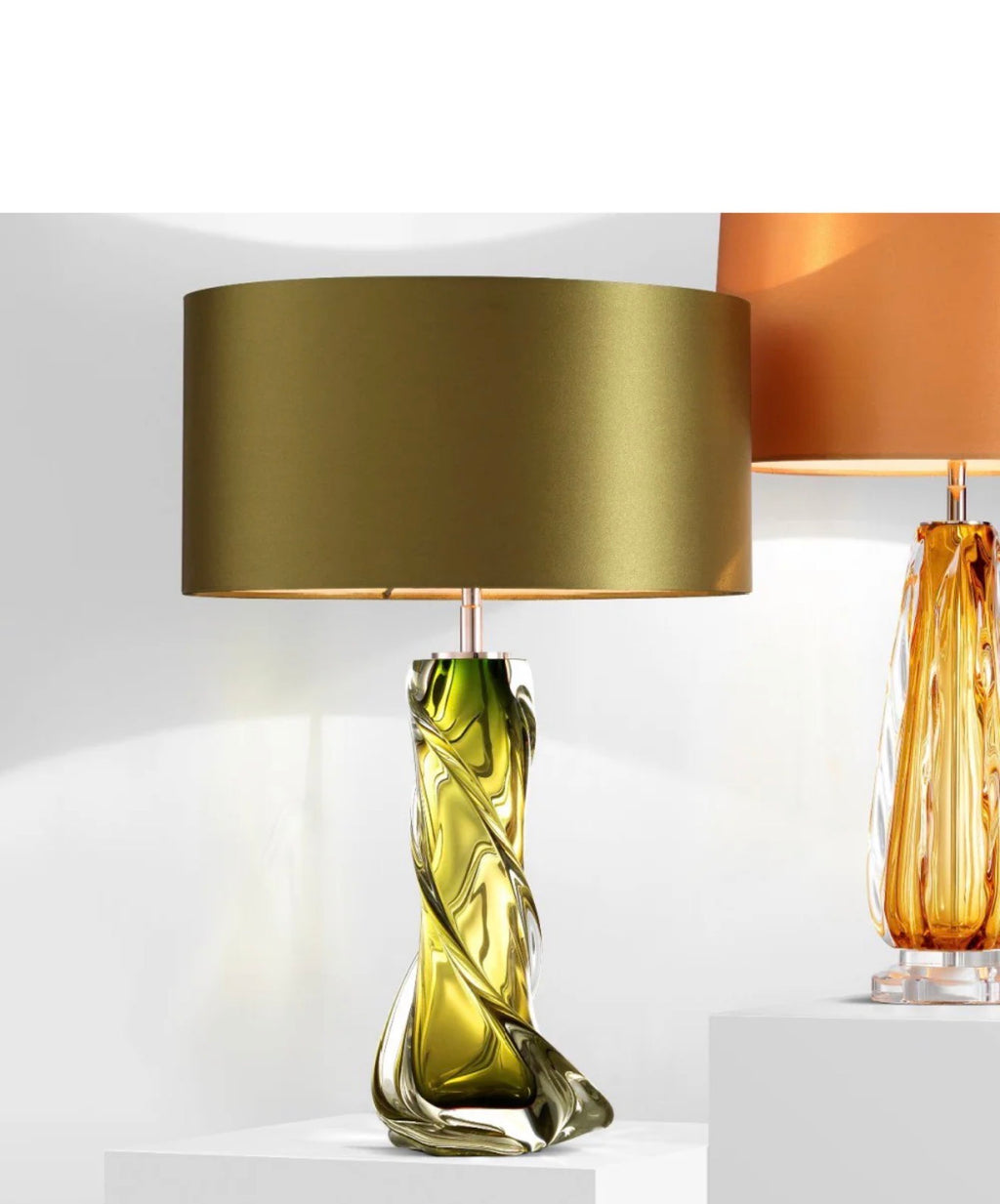 Casa Milano – Green Blown Glass Table Lamp | Carnegie Collection