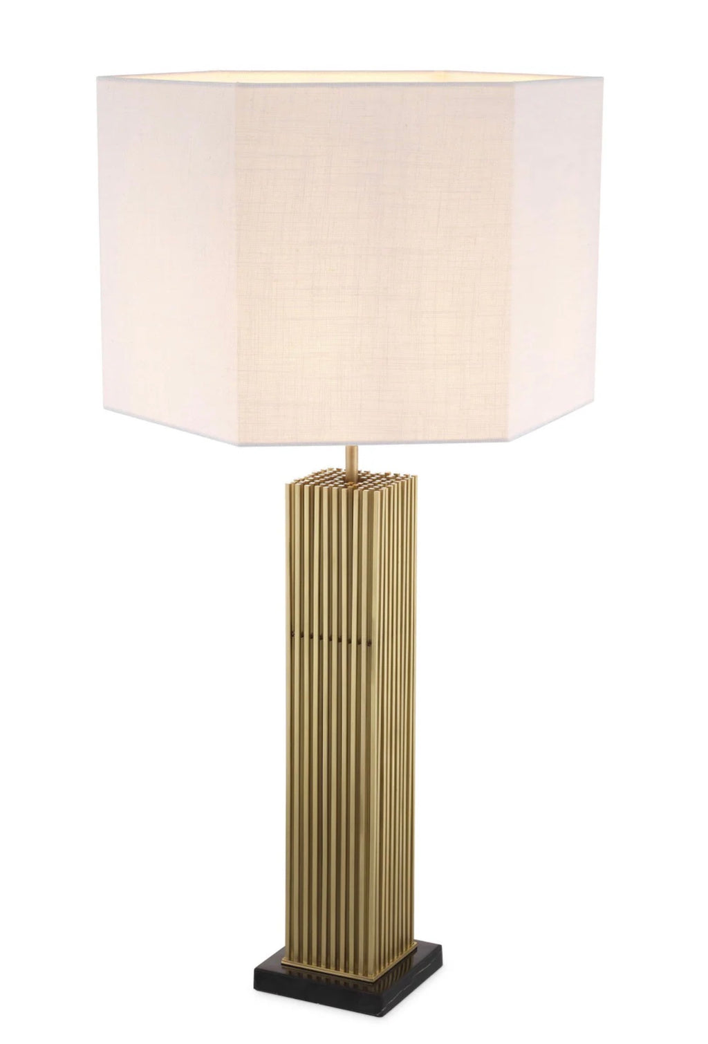Casa Milano – Viggo Brass & Black Marble Table Lamp