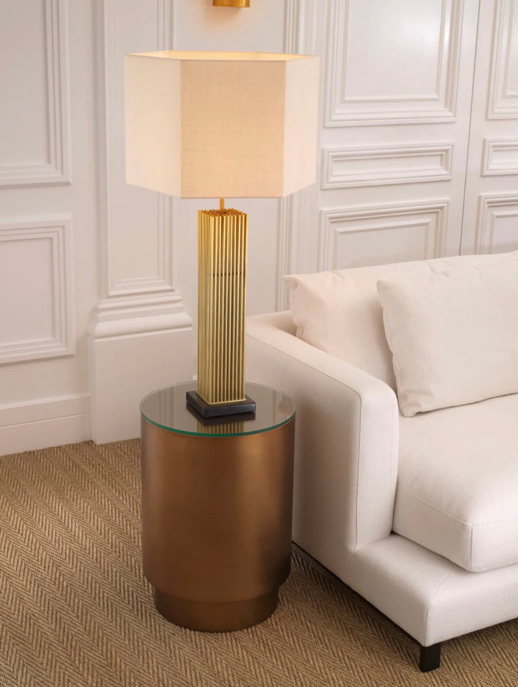 Casa Milano – Viggo Brass & Black Marble Table Lamp