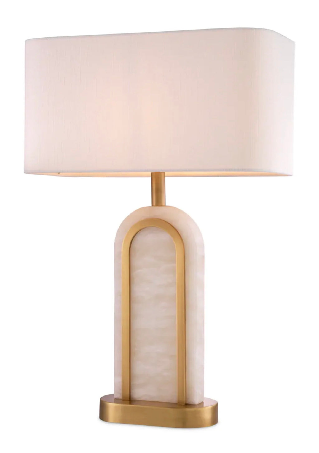 Casa Milano – Arc Alabaster Table Lamp (Italian Luxury Style)
