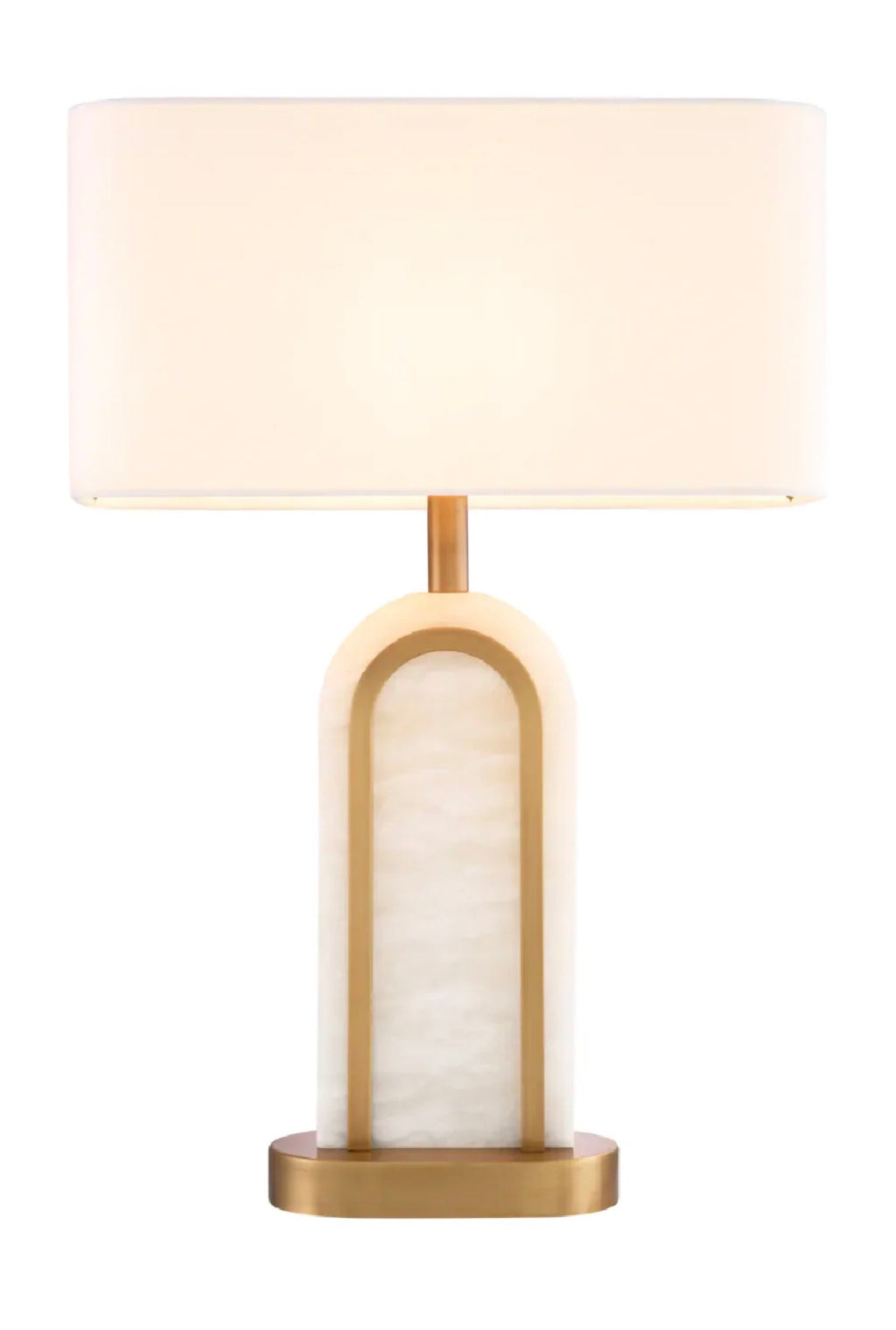 Casa Milano – Arc Alabaster Table Lamp (Italian Luxury Style)