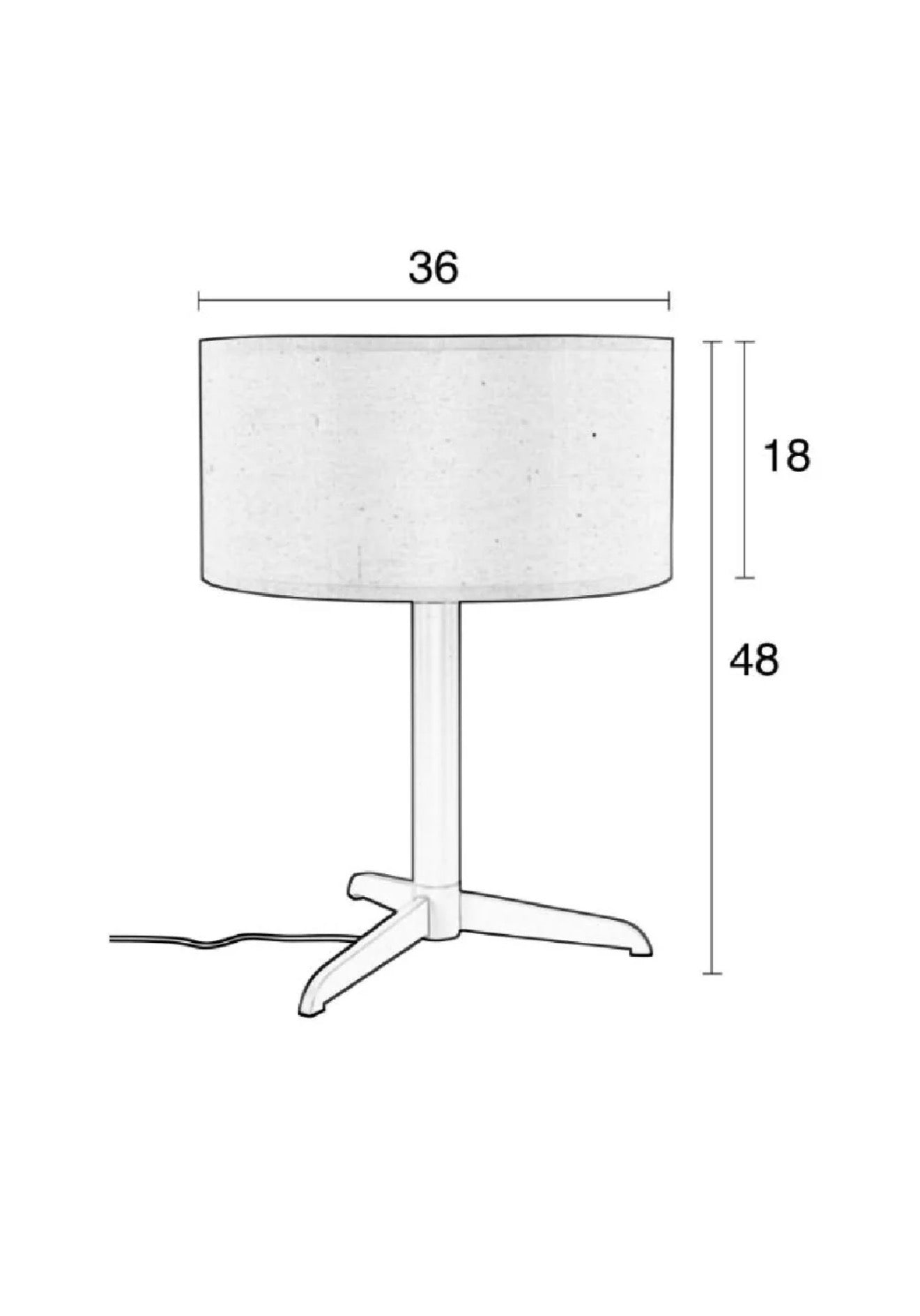 Casa Milano – Shelby Taupe Modern Table Lamp