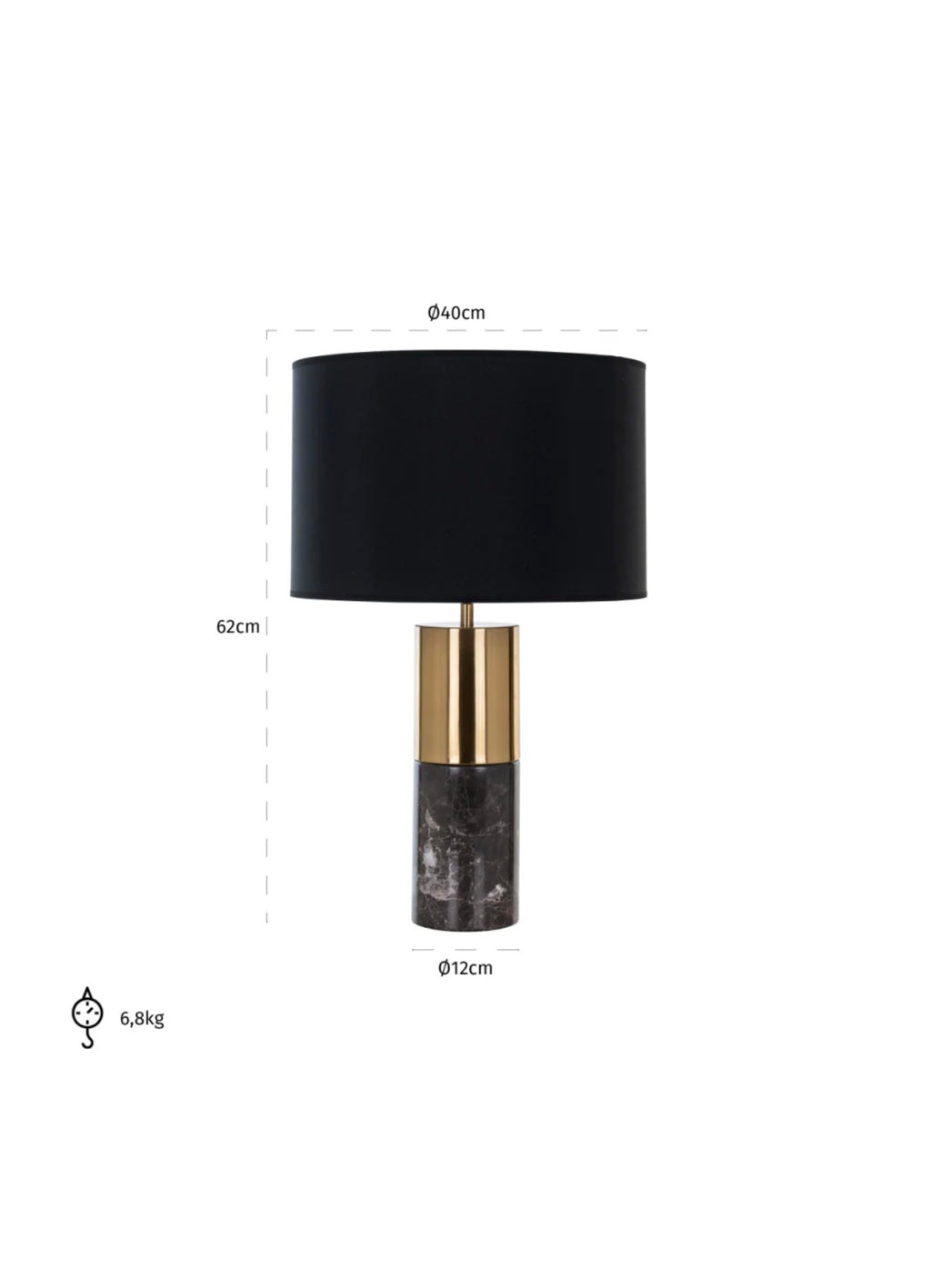 Casa Milano – Luxury Marble & Gold Table Lamp