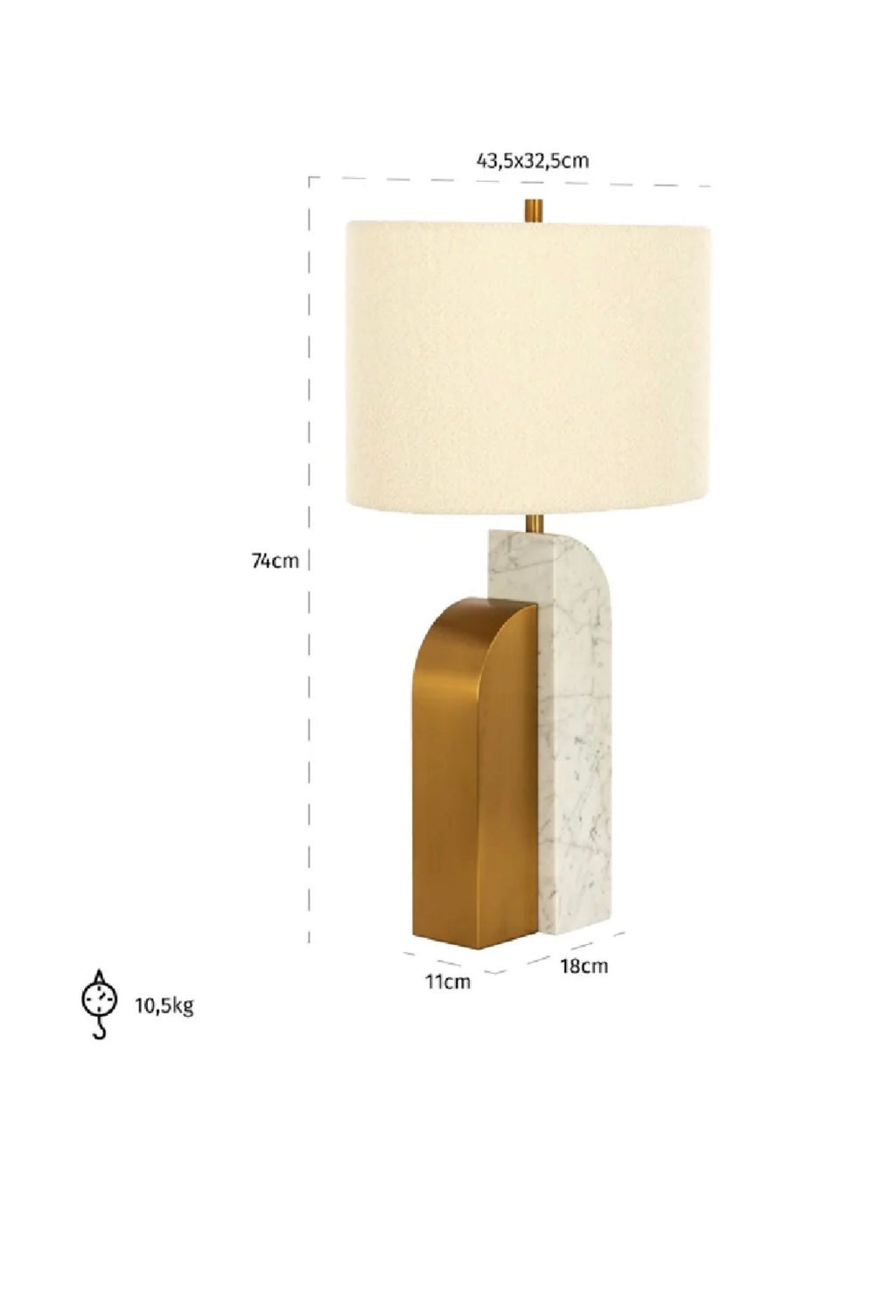 Casa Milano – Liliana Luxury Marble Table Lamp