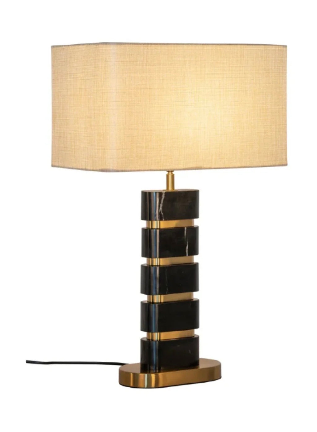 Casa Milano – Serena Luxury Black Marble Table Lamp