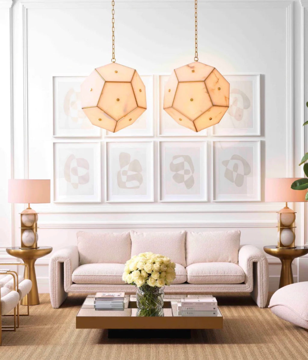 Casa Milano – Eternity Round Alabaster Luxury Table Lamp (Quick Ship)