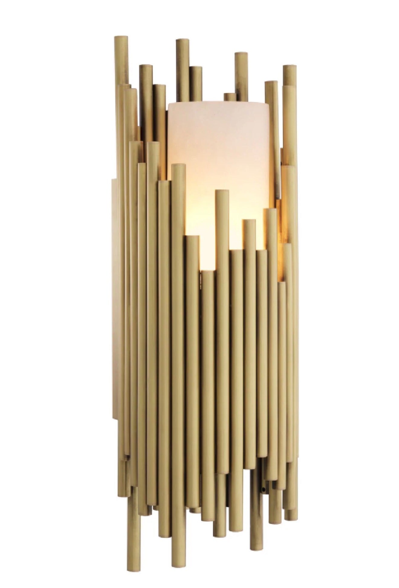Casa Milano – Bartoli Luxury Alabaster Brass Wall Sconce