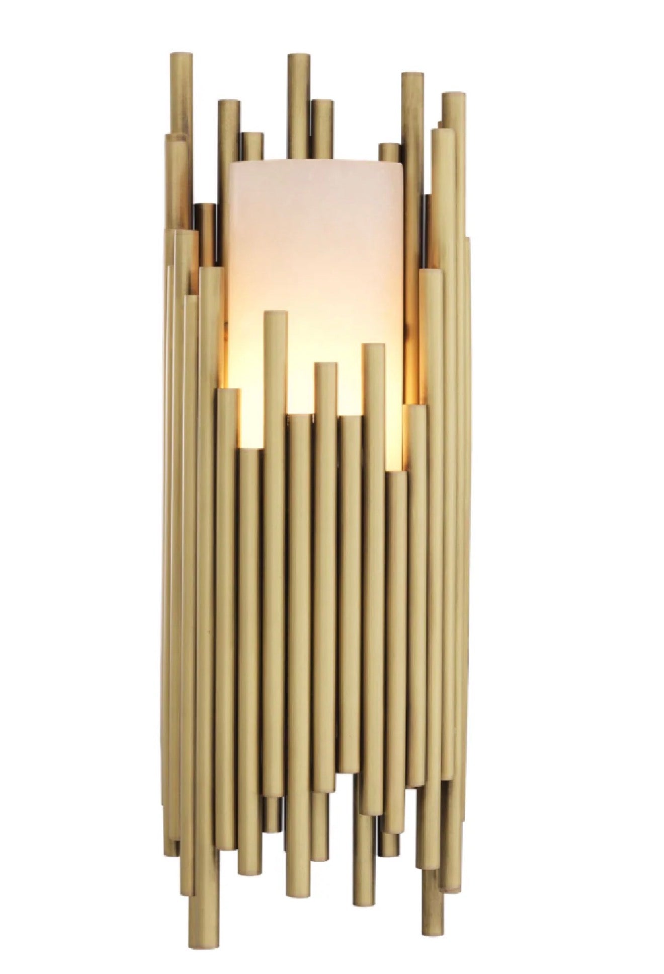 Casa Milano – Bartoli Luxury Alabaster Brass Wall Sconce