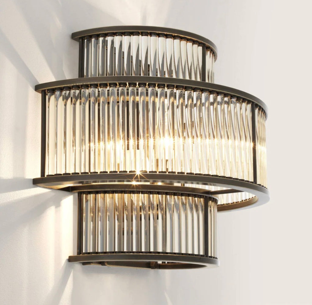 Casa Milano – Bartoli Alabaster Brass Wall Sconce
