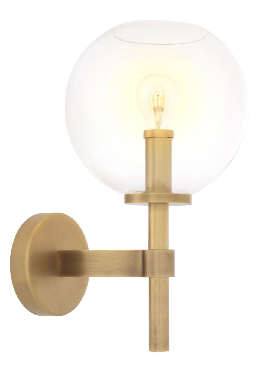Casa Milano – Brass Globe Wall Sconce | Jade Collection