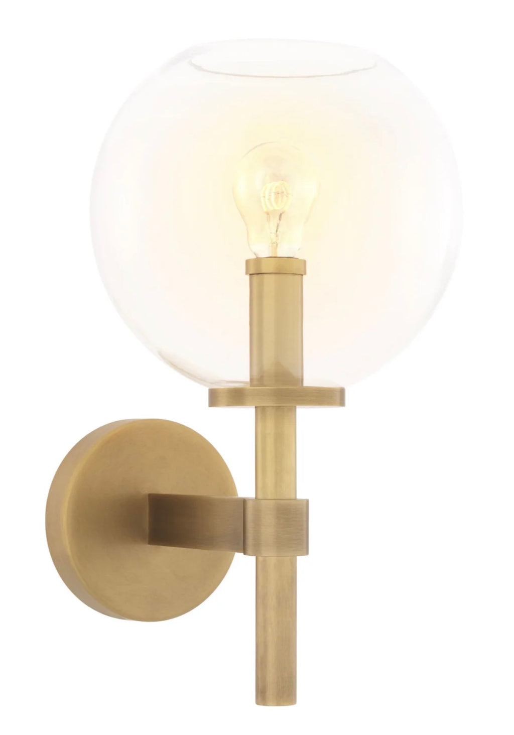 Casa Milano – Brass Globe Wall Sconce | Jade Collection