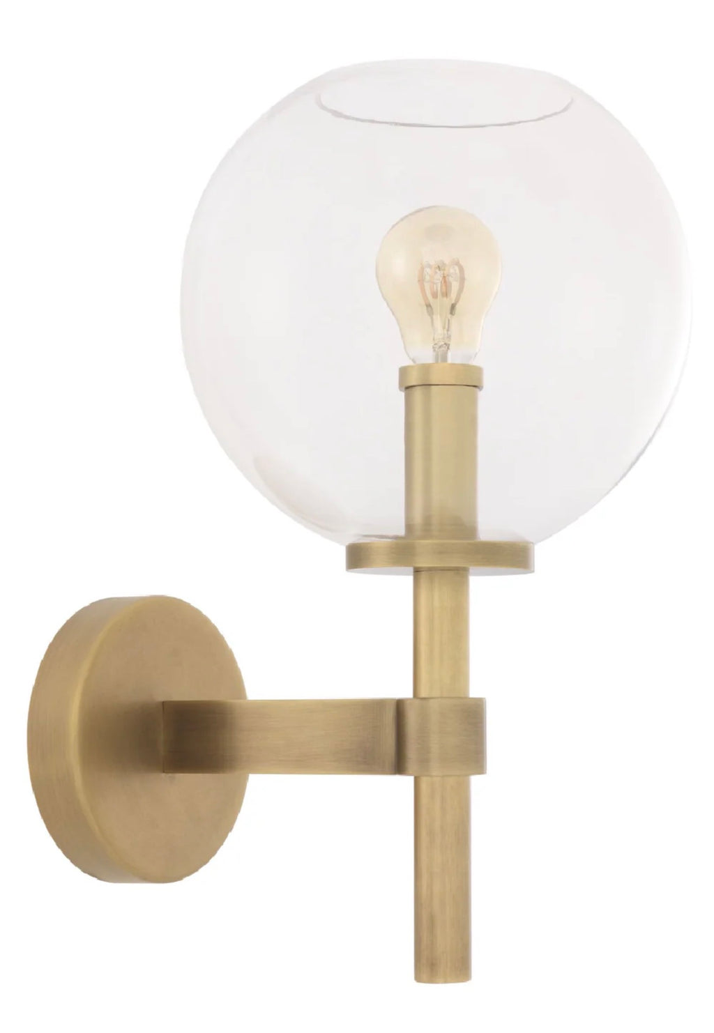 Casa Milano – Brass Globe Wall Sconce | Jade Collection
