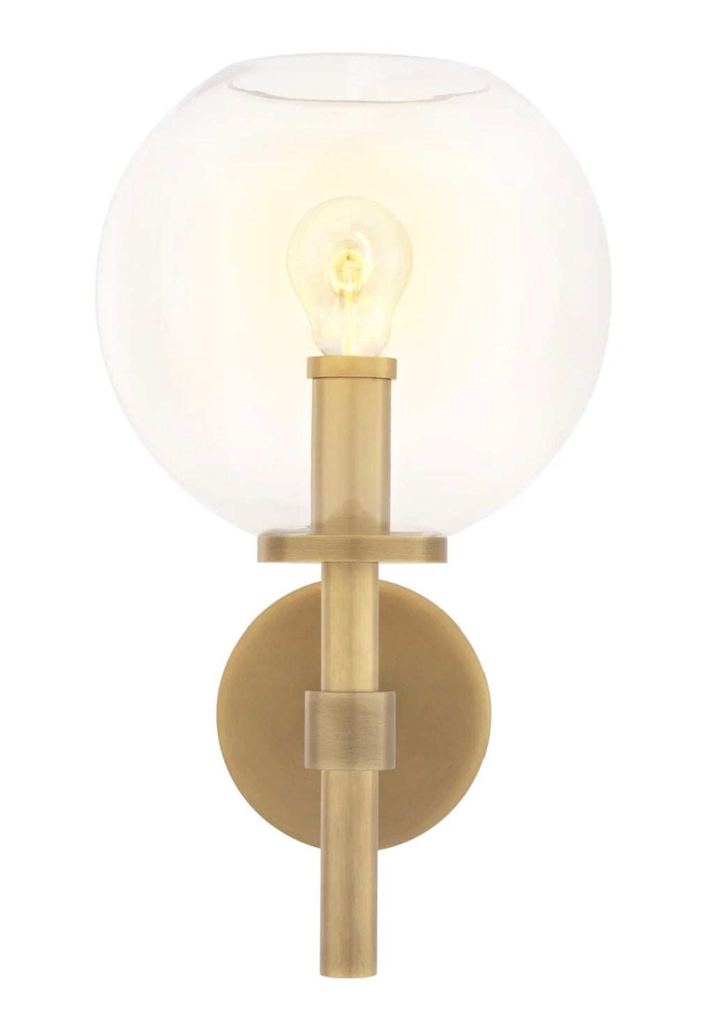 Casa Milano – Brass Globe Wall Sconce | Jade Collection
