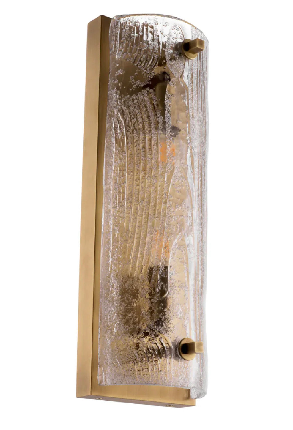 Casa Milano – Antique Brass Glass Wall Lamp (Lagos Collection)