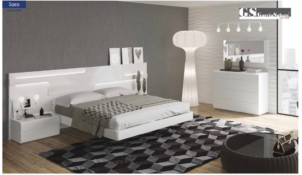 Casa Milano – Sara White Bed (Queen / King)