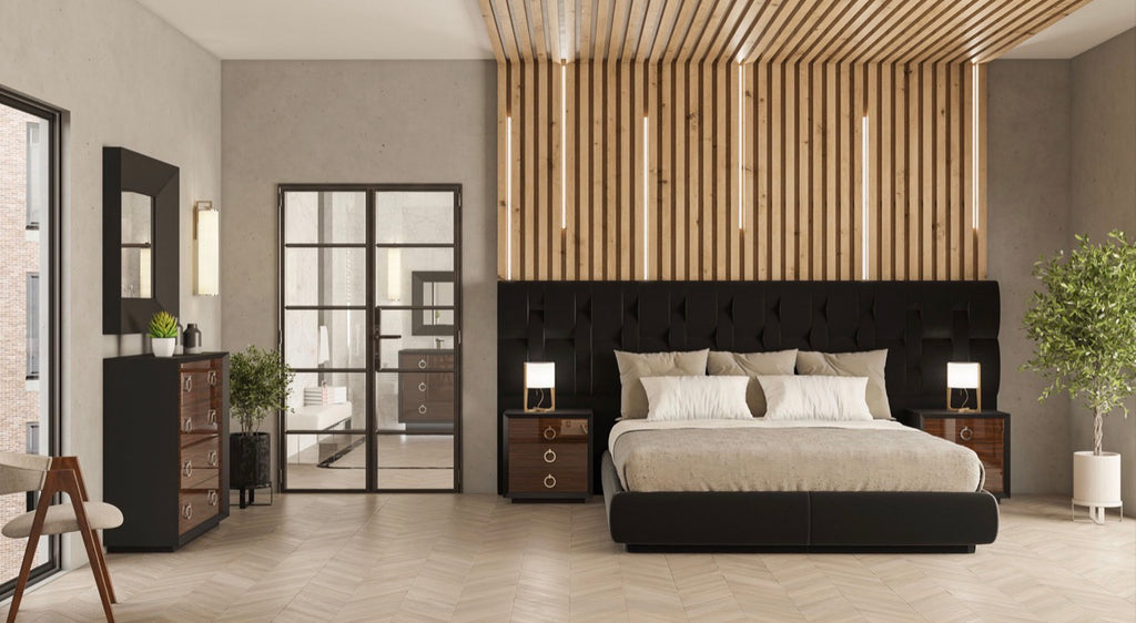 Casa Milano – Emporio Black Luxury Storage Bed with Valencia Frame (King / Queen)