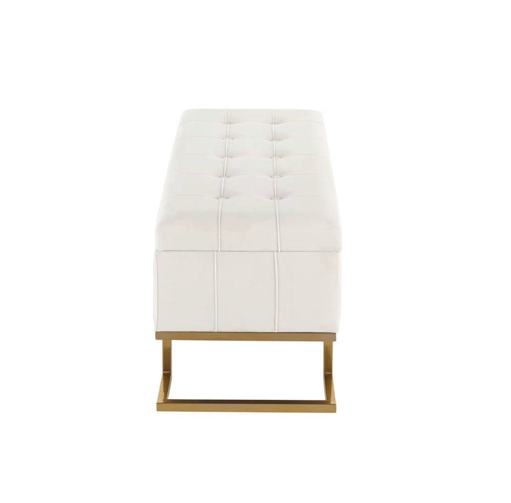 Casa Milano Velvet Storage Bench