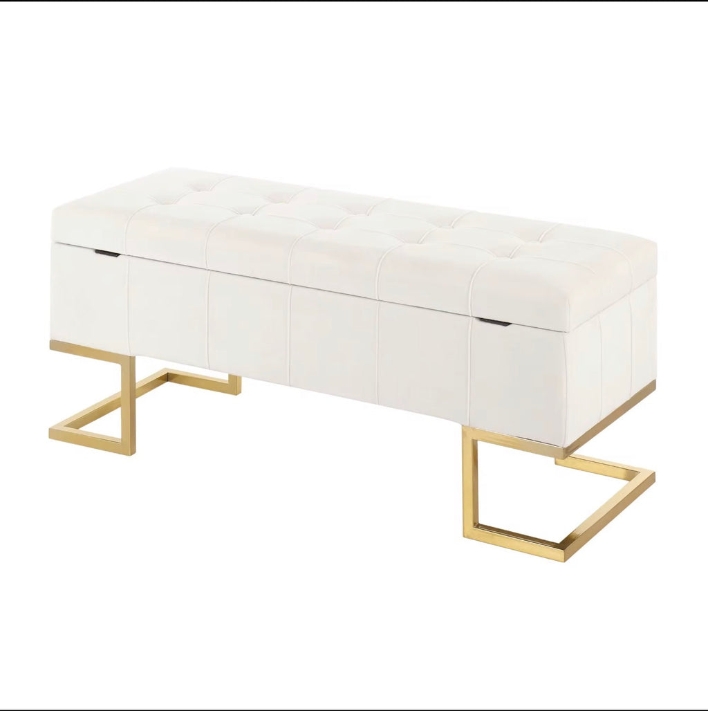 Casa Milano Velvet Storage Bench
