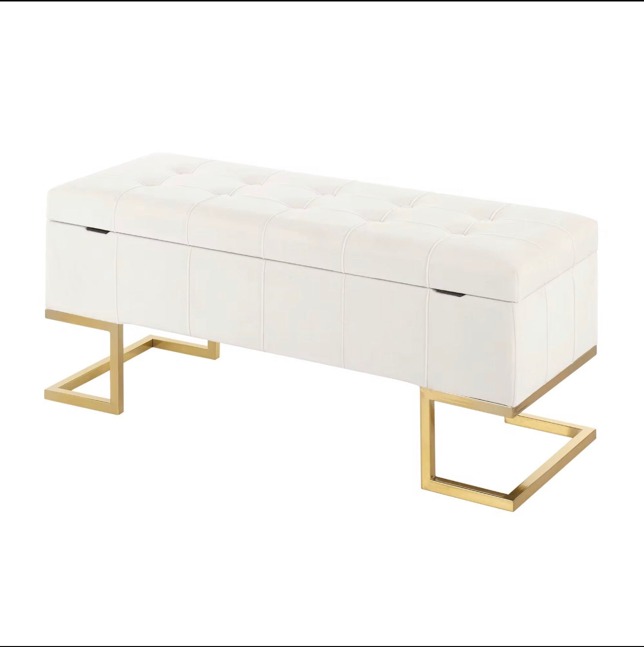 Casa Milano Velvet Storage Bench