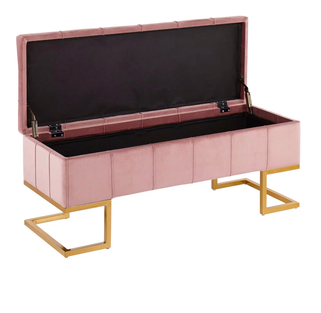Casa Milano Velvet Storage Bench