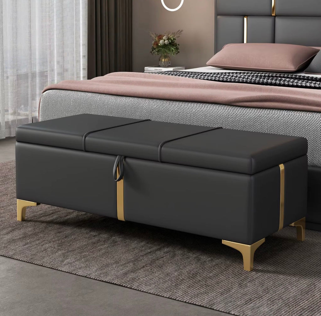 Casa Milano Velvet Storage Bench