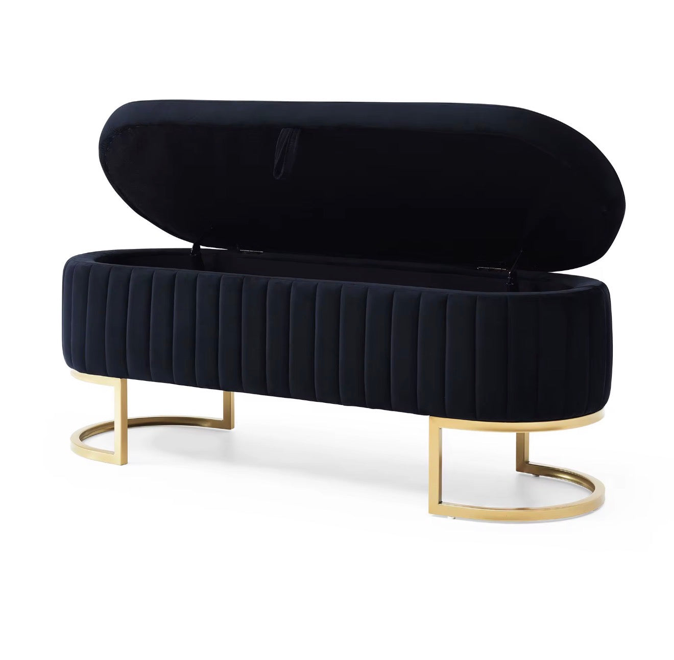 Casa Milano Velvet Storage Bench