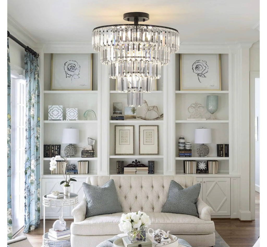 Casa Milano Crystal Ceiling Fan Chandelier