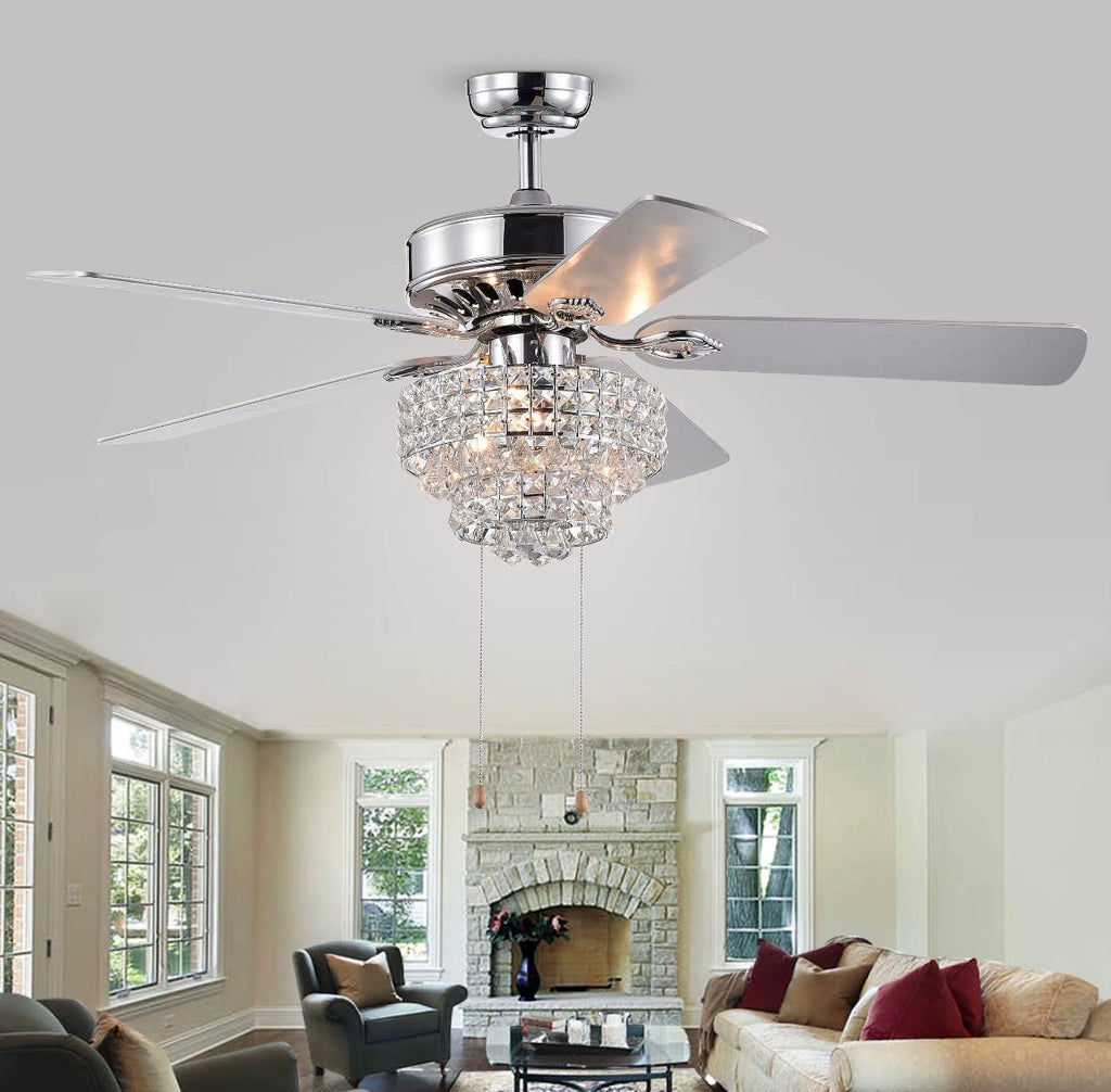 Casa Milano Crystal LED Ceiling Fan