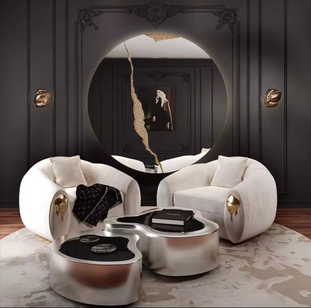 Casa Milano – Sculptura Italian Brass Sofa Set
