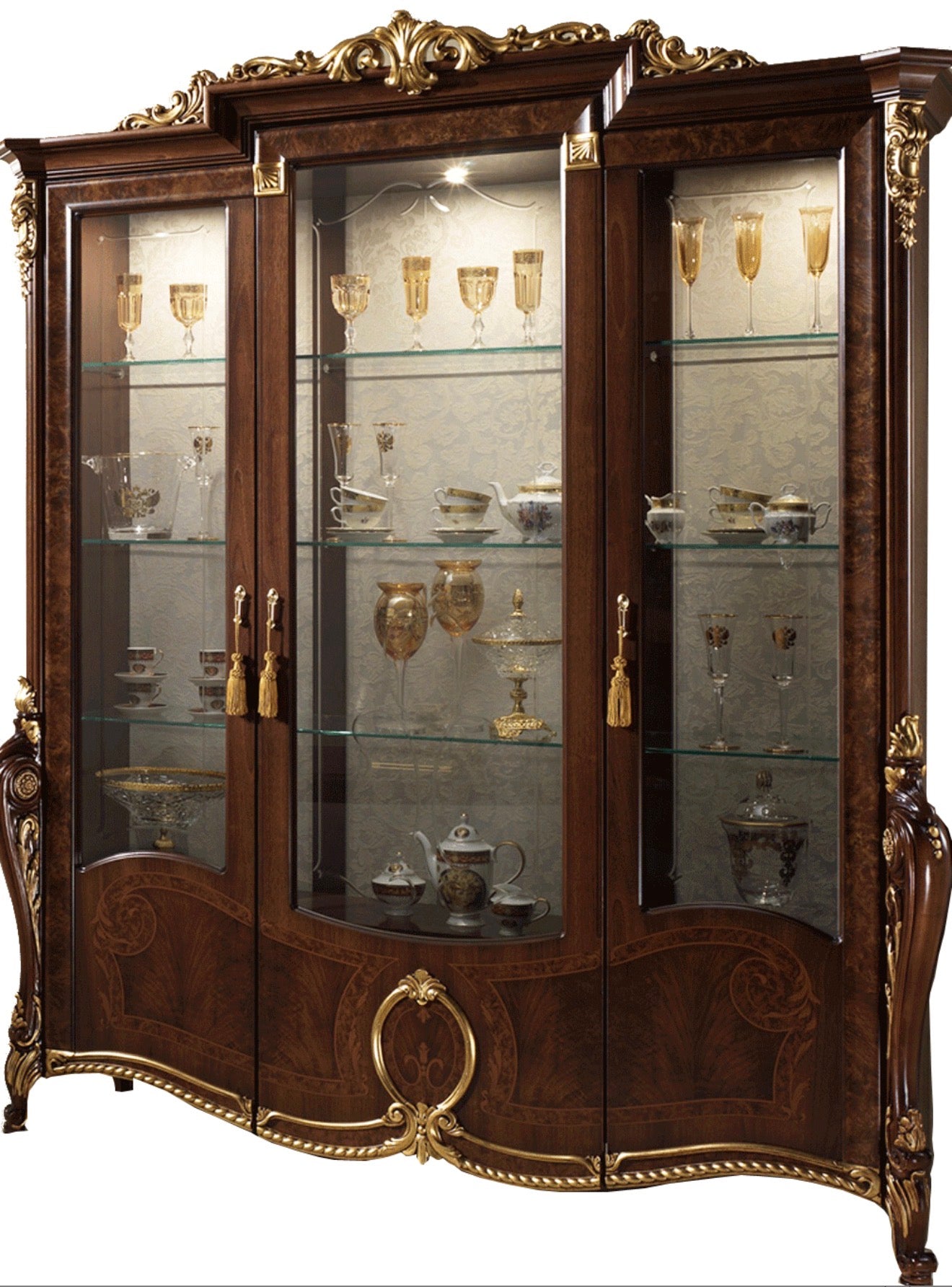 Casa Milano – Donatello 3-Door Italian Luxury China Cabinet