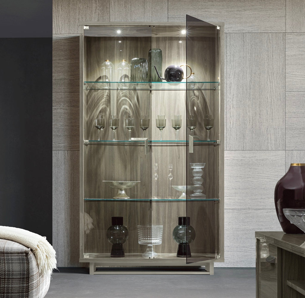 Casa Milano – Volare 2-Door China Cabinet (Grey)