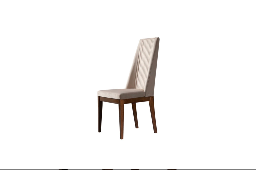 Casa Milano Eva Dining Chair – Beige Upholstered