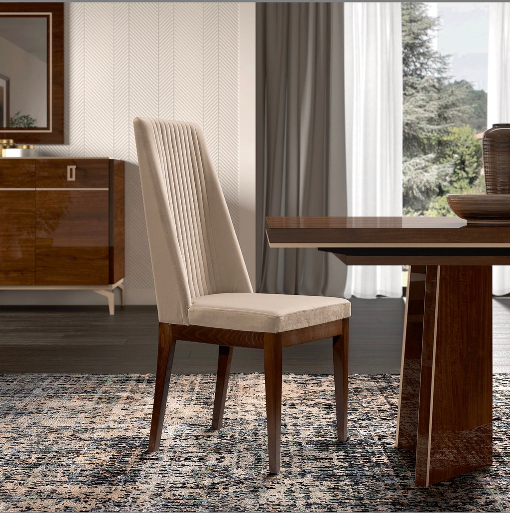 Casa Milano Eva Dining Chair – Beige Upholstered
