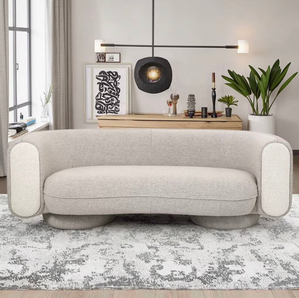 Newton Three-Seater Curved Sofa