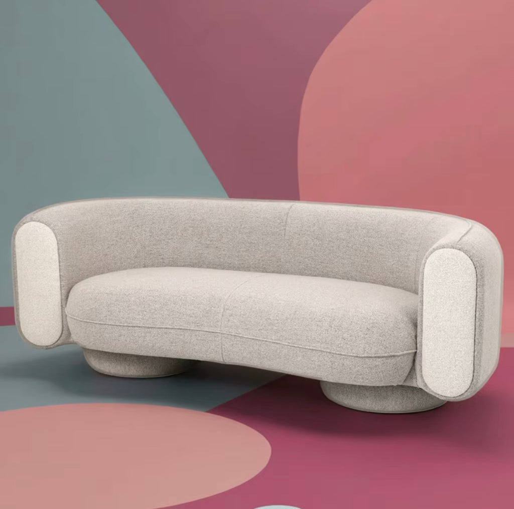 Newton Three-Seater Curved Sofa