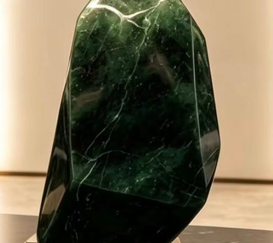 Ludovica Natural Green Marble Table Lamp