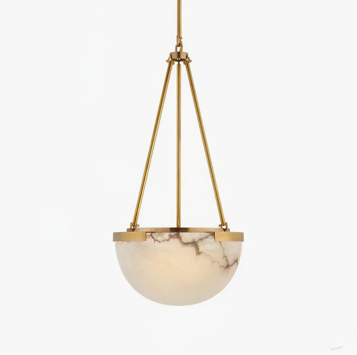 Serafina Alabaster Bowl Pendant Light