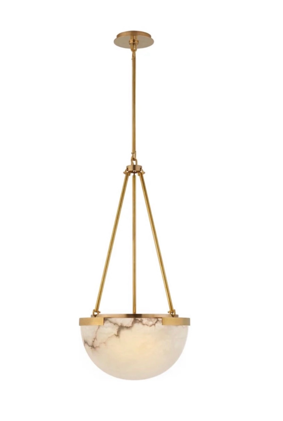 Serafina Alabaster Bowl Pendant Light