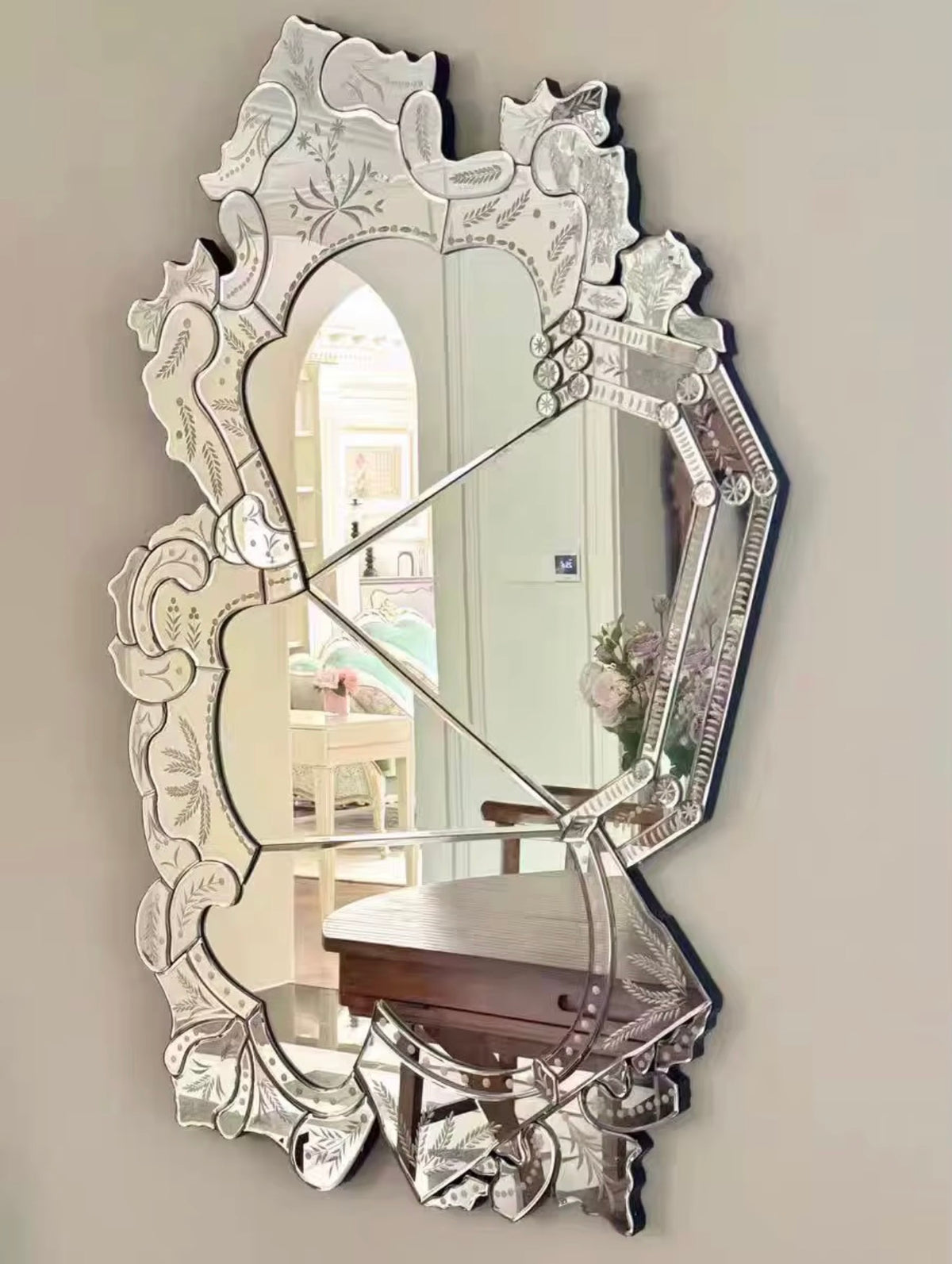 Fiorella Venetian Art Deco Wall Mirror