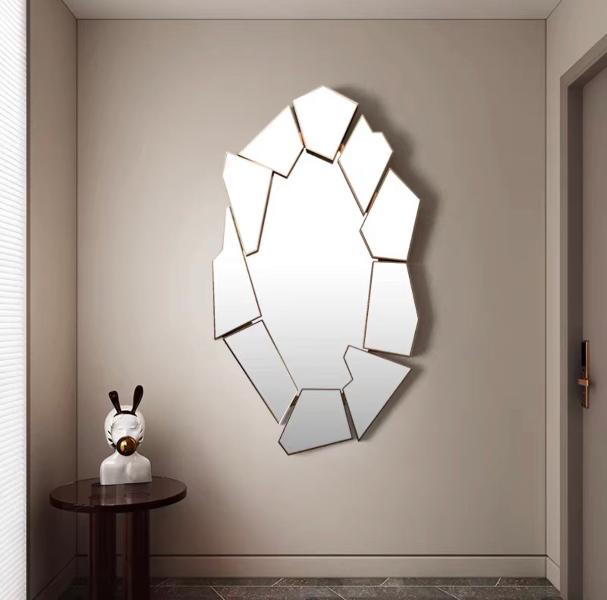 Alessia Geometric Art Deco Wall Mirror
