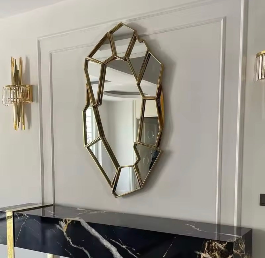 Alessia Geometric Art Deco Wall Mirror