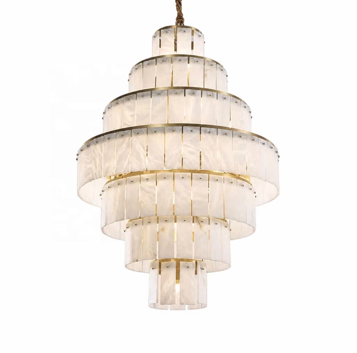 Ottavia Grand Tiered Alabaster Chandelier