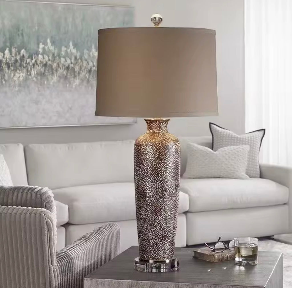 Snake Skin Pattern Table Lamp